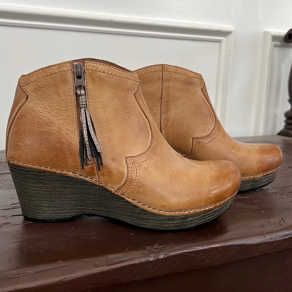 Dansko wedge booties